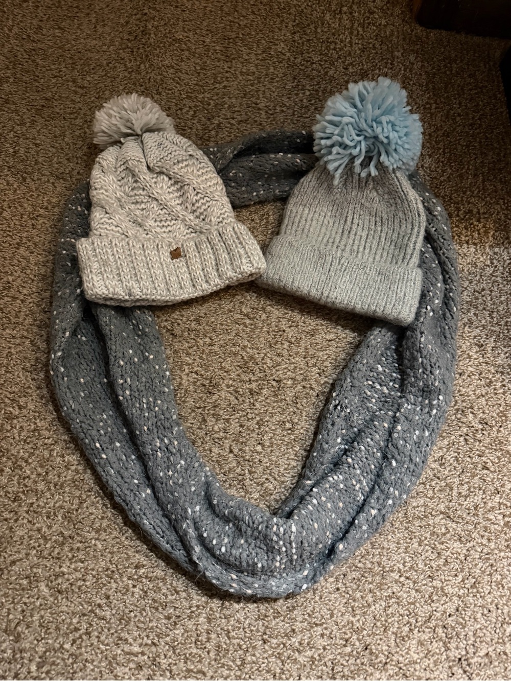Winter Beanie and Infinity Scarf Set